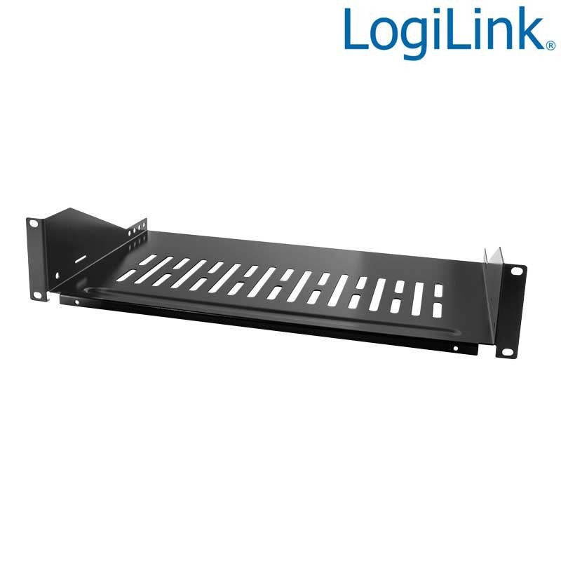 Logilink SF2C45B - Bandeja Colgante 19'' 2U Fondo 400 Negra | Marlex Conexion