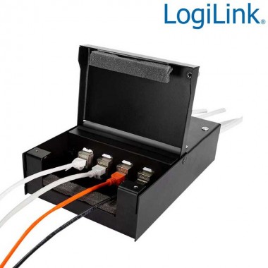 Caja conexión para 4 conectores keystone Logilink NP0090