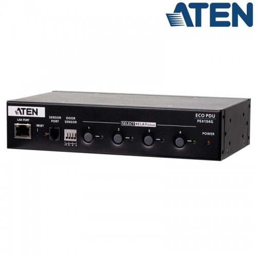 Aten PE4104G - PDU 1U de 4 Tomas C13 , 10A | Marlex Conexion