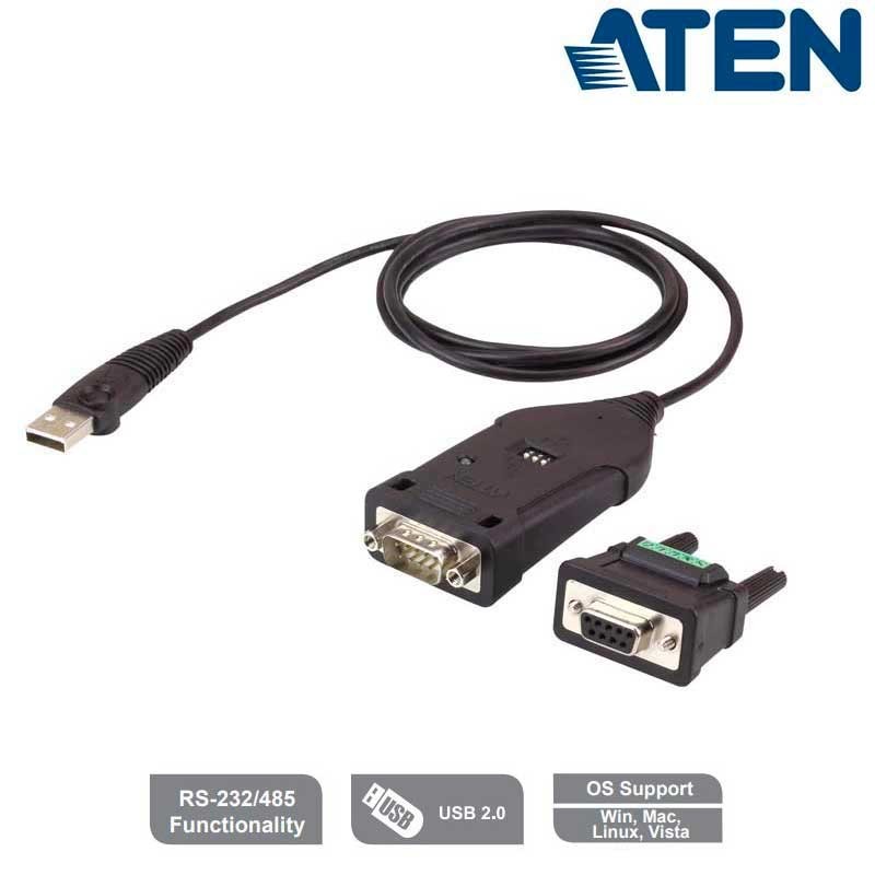 Aten UC485 - Cable conversor USB a Serie RS-422/485 | Marlex Conexion