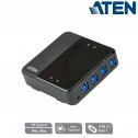 Aten US3344 - Conmutador USB 3.1 4 x 4 para compartir periféricos