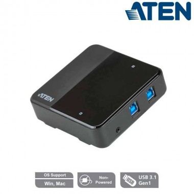 Aten US3324 - Conmutador 2 x 4 puertos USB 3.2 Gen 1