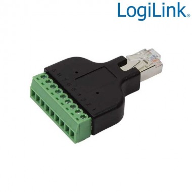 Logilink MP0050 - Conector RJ45 con conexión Terminal Block
