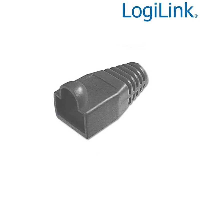 Logilink MP0006 - Funda Conector RJ45 Macho Negro (Bolsa 100 pcs) 