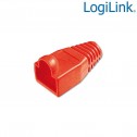 Logilink MP0010 - Funda Conector RJ45 Macho Rojo (Bolsa 100 pcs) 