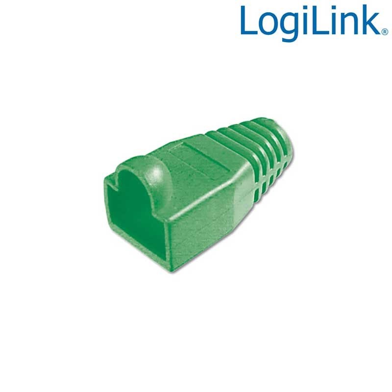 Logilink MP0007 - Funda Conector RJ45 Macho Verde (Bolsa 100 pcs) 