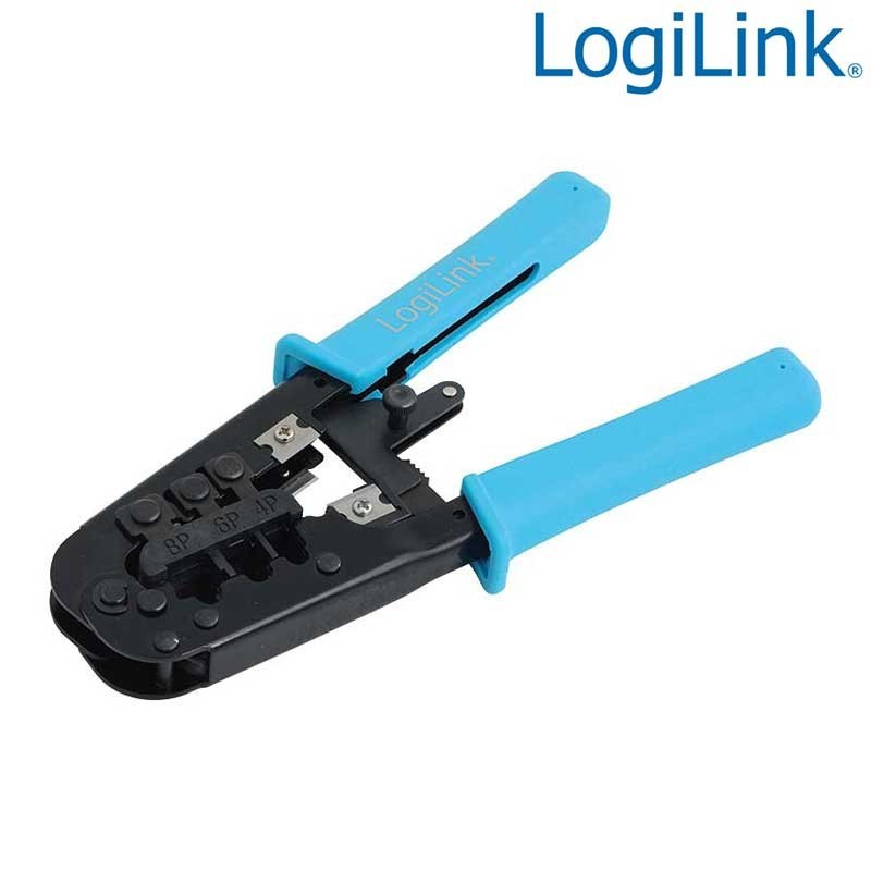 Logilink WZ0019 - Crimpadora Multimodular RJ10, RJ11,RJ12, RJ45 | Marlex Conexion