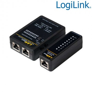 Logilink WZ0015 - Tester para cables RJ11,RJ12, RJ45 y BNC | Marlex Conexion