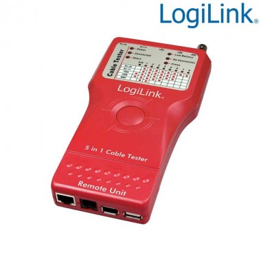 Logilink  WZ0014 - Tester para RJ11, RJ12, RJ45, BNC, USB y FireWire | Marlex Conexion