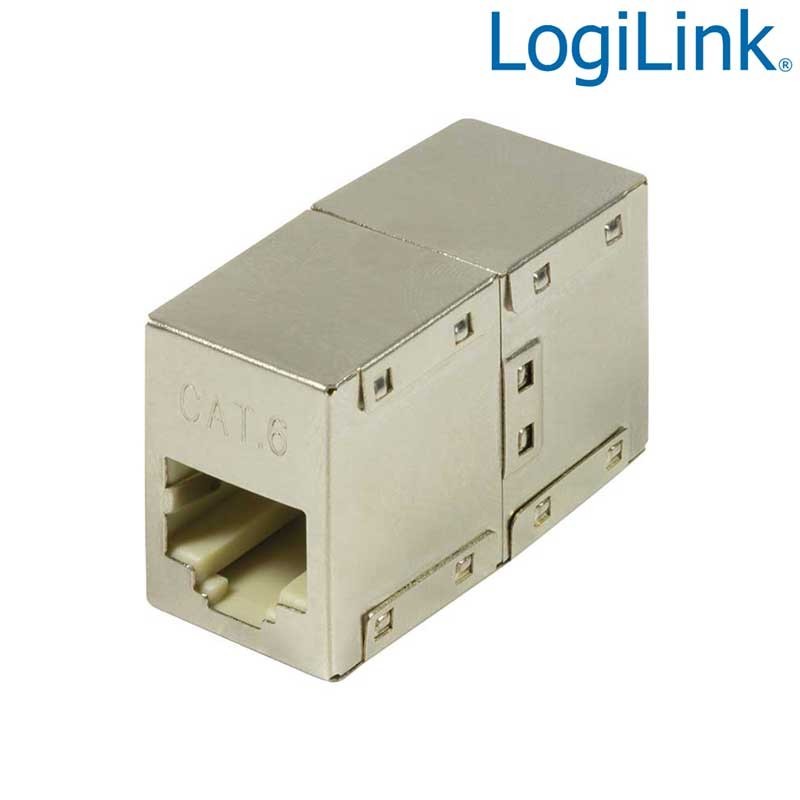  Logilink NP0054 Acoplador Cat.6 RJ45 STP H-H 8/8 1:1 | Marlex Conexion