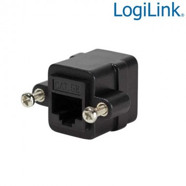 Logilink NP0098 - Acoplador RJ45 Cat.5e Hembra - Hembra con tornillos