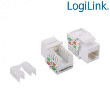 Conectores RJ45 para Cat 6 Cables Ethernet hembra Keystone Jack Adaptador  de pared sin herramientas de 180 grados Conector Ethernet Punch Down