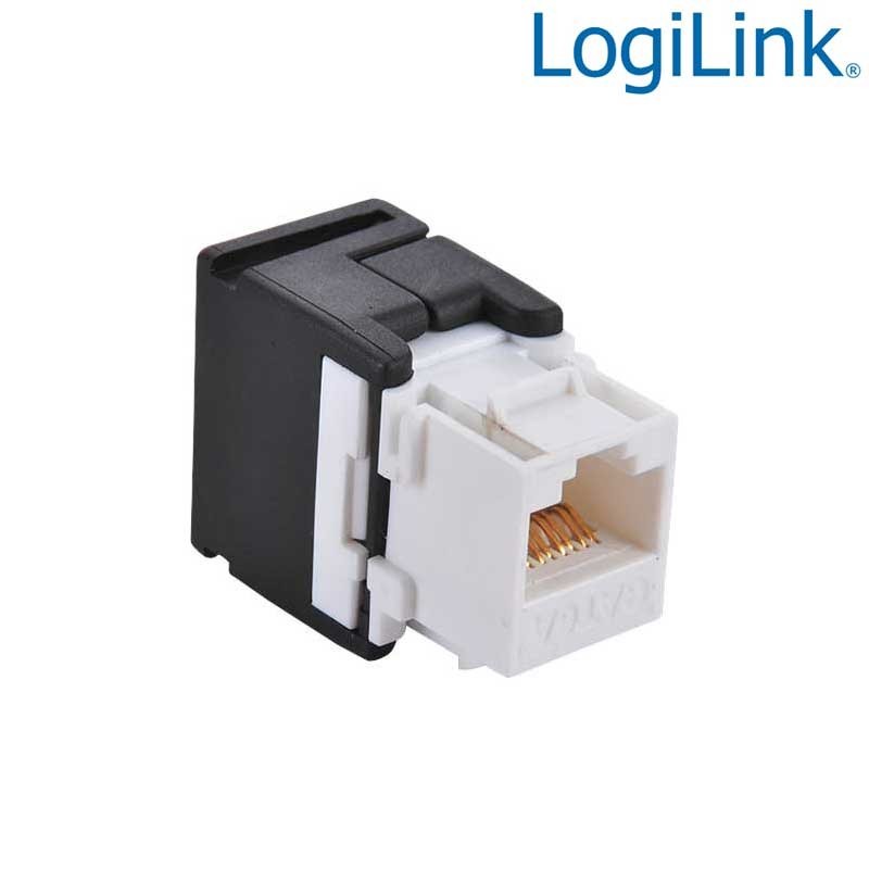 Logilink NK4007 - Conector Hembra RJ45 UTP Cat.6 Keystone 180º | Marlex Conexion