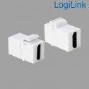 Logilink NK0014 - Acoplador Keystone en linea HDMI Hembra-Hembra | Marlex Conexion