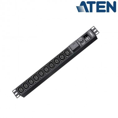 Aten PE0210SG - PDU Básica 1U de 10 Tomas C13, con protección sobretensión,16A