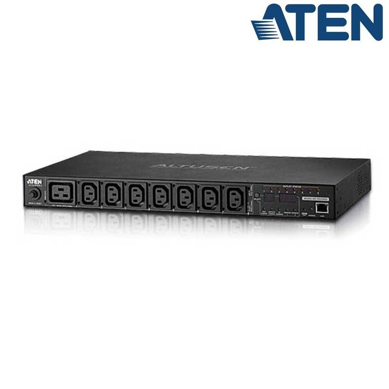 Aten PE8208G - PDU eco 1U de 7 Tomas C13 y 1 C19, 16A | Marlex Conexion