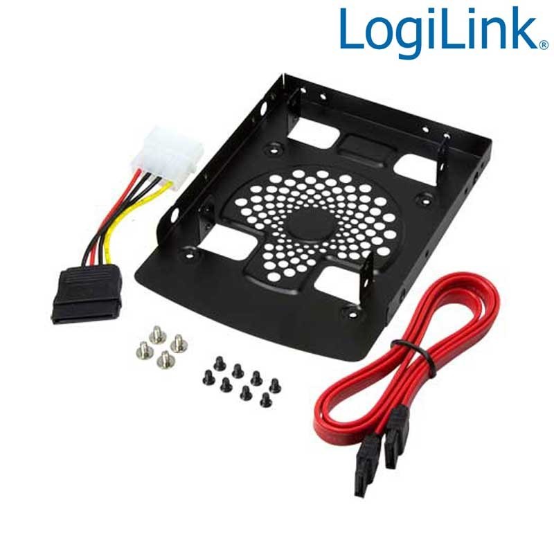 Logilink AD0011 - Soporte para 2 HDD/SSD de 2,5'' en Bahia de 3,5'' | Marlex Conexion