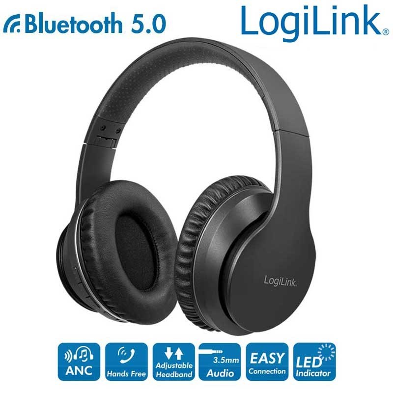 Logilink BT0053  Auriculares Bluetooth 5.0 Cancelación del Ruido