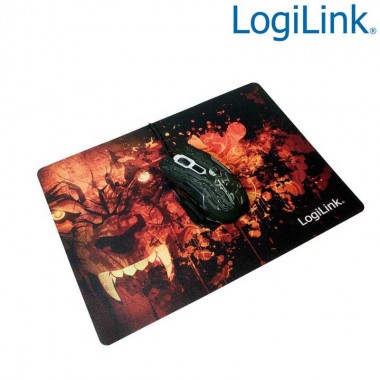 Logilink ID0141 - Alfombrilla Gaming ultra fina''Glimmer'', Diseño Lobo | Marlex Conexion