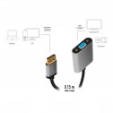 Logilink CDA0109 - Cable Conversor DisplayPort Macho - VGA Hembra 1080p/60Hz, Negro/Gris