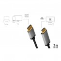 Logilink CDA0107 - 2m Cable Displayport a HDMI , 4K@60Hz Negro/Gris