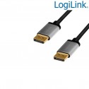 Logilink CDA0100 - 1m Cable DisplayPort 4K / 60 Hz, Negro/Gris