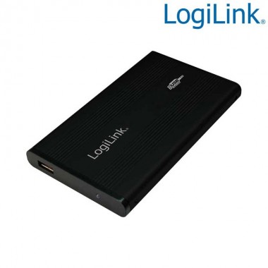 Logilink UA0040B - Caja Externa 2,5" Aluminio, Hdd IDE, USB 2.0, Negra