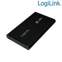 Logilink UA0041B - Caja Externa 2,5" Aluminio. Hdd Sata - USB 2.0, Negro