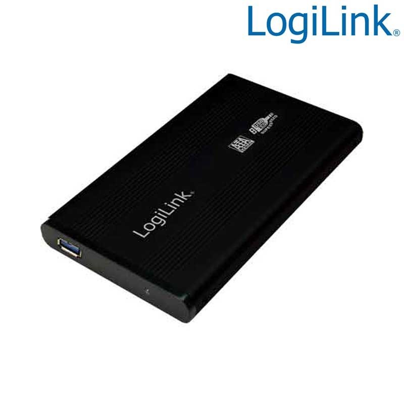 Logilink UA0106 - Caja Externa 2,5" Aluminio. Hdd Sata - USB 3.0, Negra