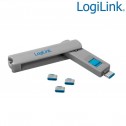 Logilink AU0052 - Bloqueo de puertos USB-C (1 llave + 4 cerraduras USB)