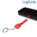 Logilink MP0042 - Bloqueo de puertos RJ45 (1 llave + 10 cerraduras) | Marlex Conexion