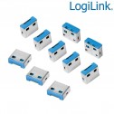 Logilink AU0046 - Bloqueo de puertos USB (10 cerraduras USB,Sin llave)
