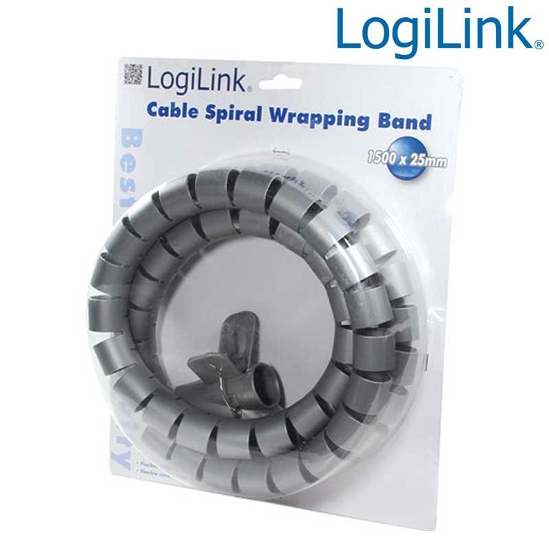 Tubo Organizador de Cables de 1.5m con 25mm de Diámetro - Tipo Espiral