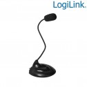 Logilink HS0047 - Micrófono Multimedia Flexible con soporte | Marlex Conexion 