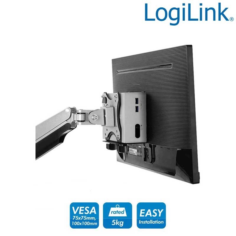 Logilink BP0066 | Soporte para Thin Client, VESA y bajo mesa | Marlex