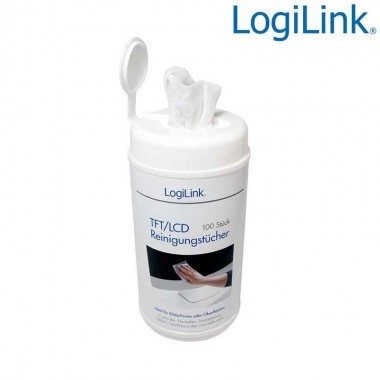 Logilink RP0003 - Toallitas de limpieza para pantallas (100u) | Marlex